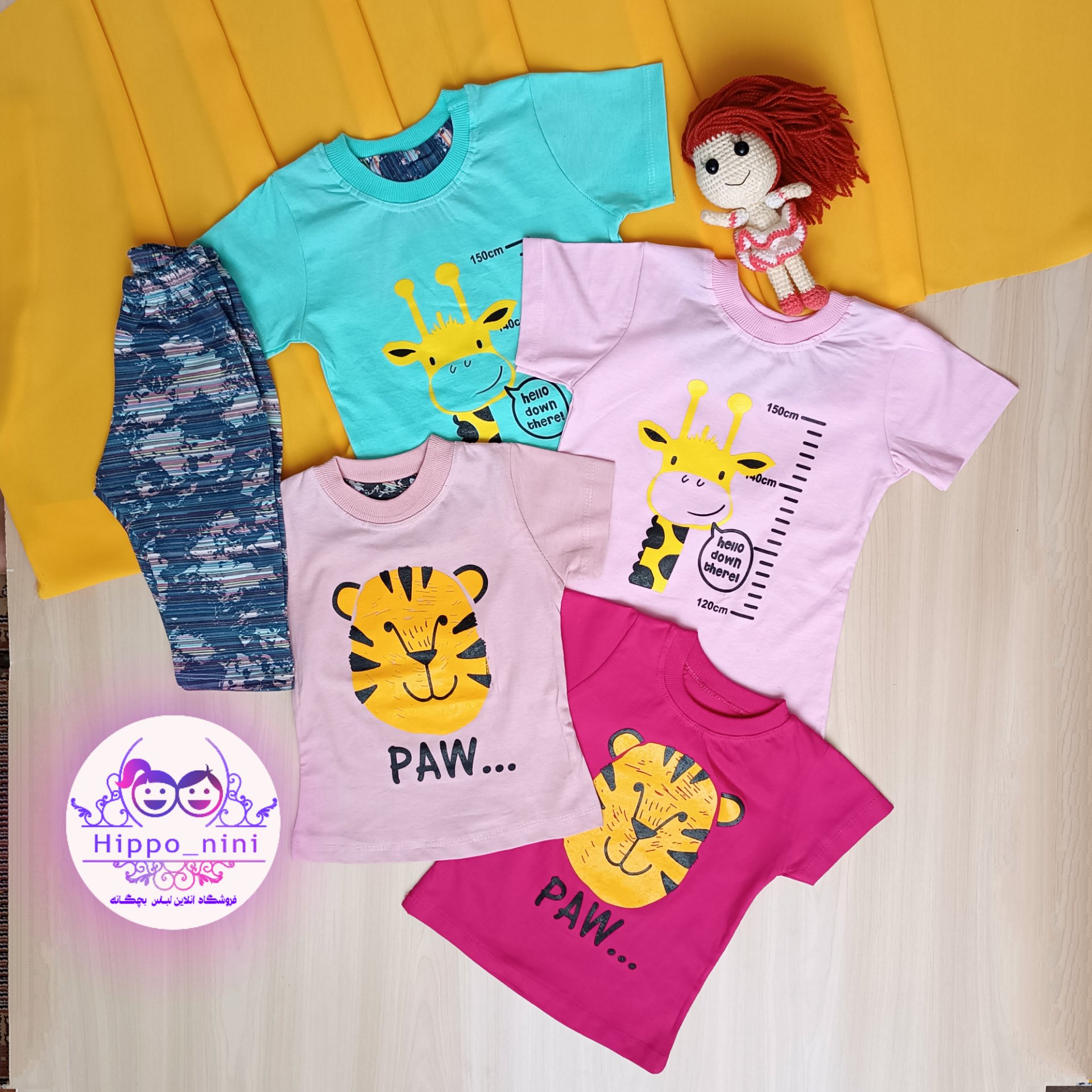 تیشرت شلوارک دخترانه