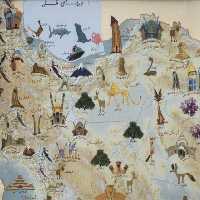 نخستین نقشه ایرانگردی من 70*50 (کد 1633)،(گلاسه)