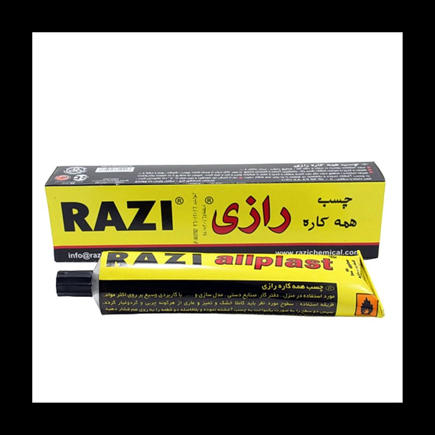 چسب رازی مایع 100 سی سی کارتن 36 عددی 