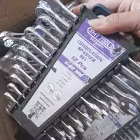 آچار یکسر تخت یکسر رینگی 12 عددی از سایز 6 الی 22