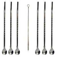 قاشق شربت خوری نی دار و با فرچه (7 عددی )