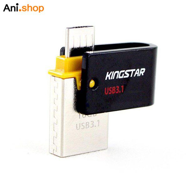 فلش 32 گیگ S30 مدل KINGSTAR OTG USB 3 کد 1006