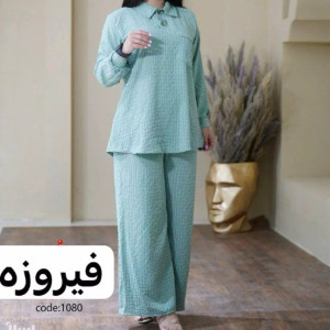 مانتو شلوار زنانه ابروبادی سه بعدی مدل یگانه