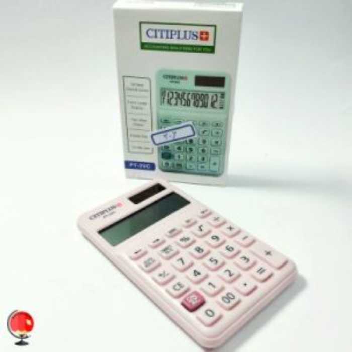 ماشین حساب CITIPLUS-3VC کد281016 رنگ صورتی