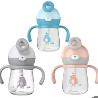 لیوان کودک 360 درجه نی دار  مدل دسته دار رووکو rovco