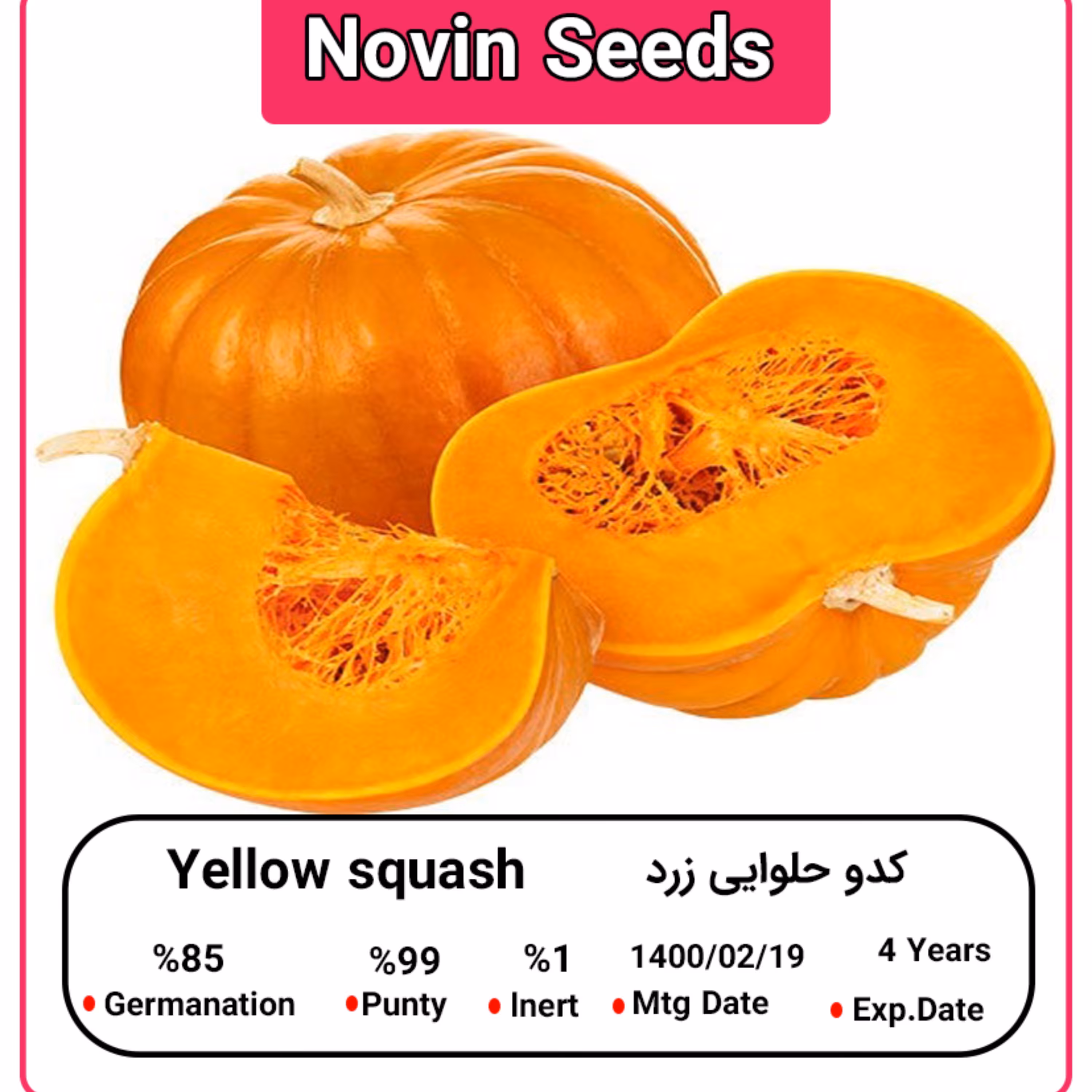 بذر کدو حلوایی زرد (100 گرمی)