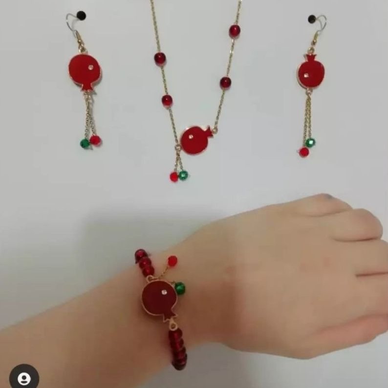 ست  استیل یلدایی انار 