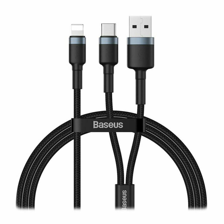 کابل تبدیل Lightning به USB/Type-C بیسوس Cafule CATKLF-ELG1