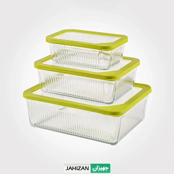 ظروف نگهدارنده لیمون مدل شیاردار کد2100 - 3عددی
