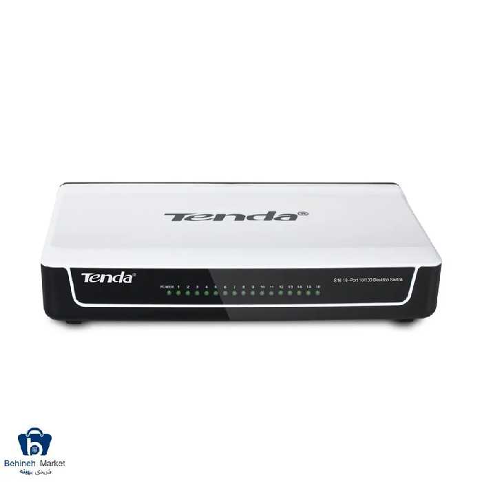 سوییچ شبکه دسکتاپ 16 پورت 100-10 تندا مدل S16