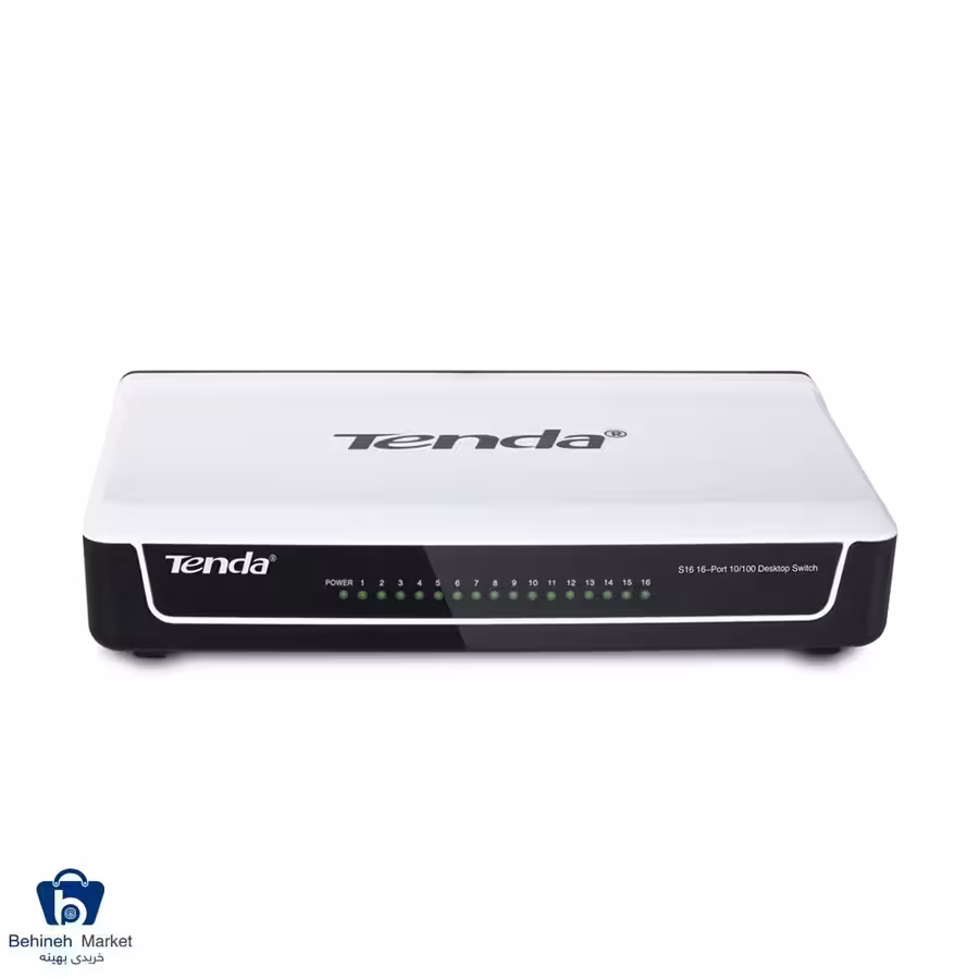 سوییچ شبکه دسکتاپ 16 پورت 100-10 تندا مدل S16