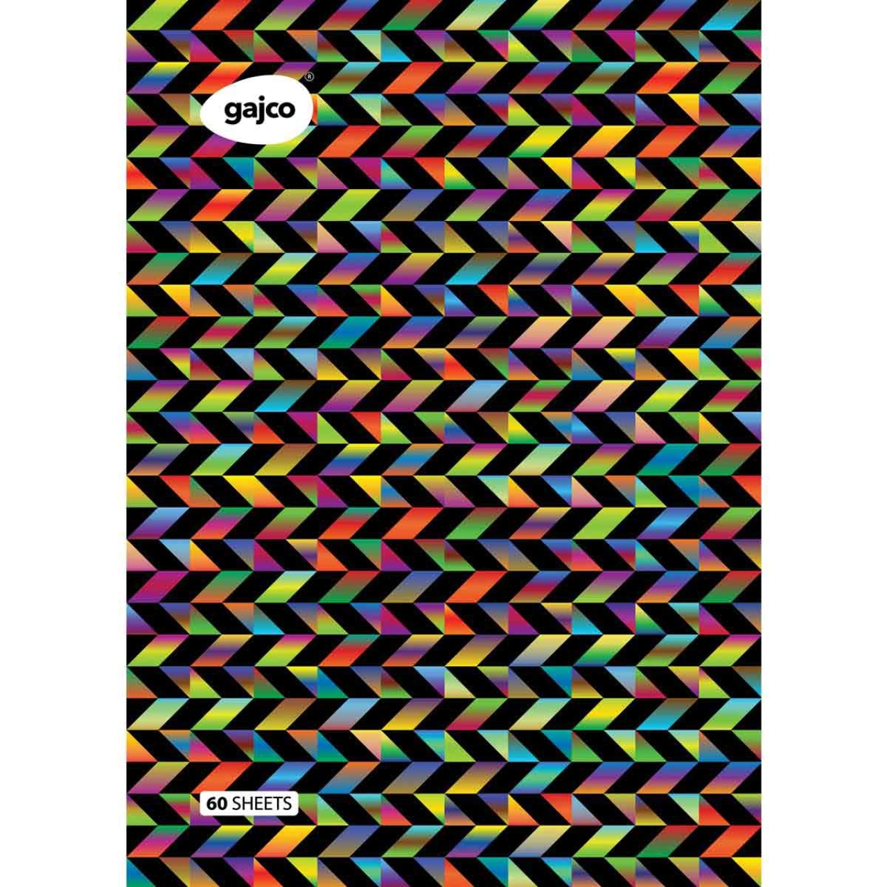 دفتر 60 برگ گاجکو طرح آبستره متوازی الاضلاع با رایحه شکلات