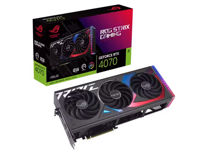 کارت گرافیک ایسوس مدل ROG Strix GeForce RTX™ 4070 GDDR6X با حافظه 12 گیگابایت