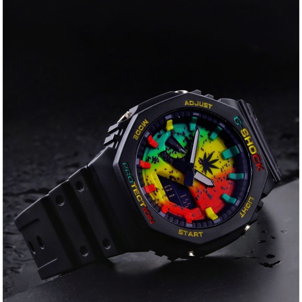 ساعت جی شاک اصلی روشن شدن صفحه با حرکت دست