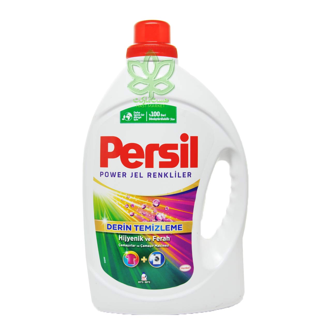 مایع لباسشویی لباس های رنگی 2/145 لیتر پاور ژل پرسیل - persil