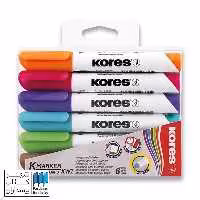 ماژیک وایت برد 6 رنگ kores