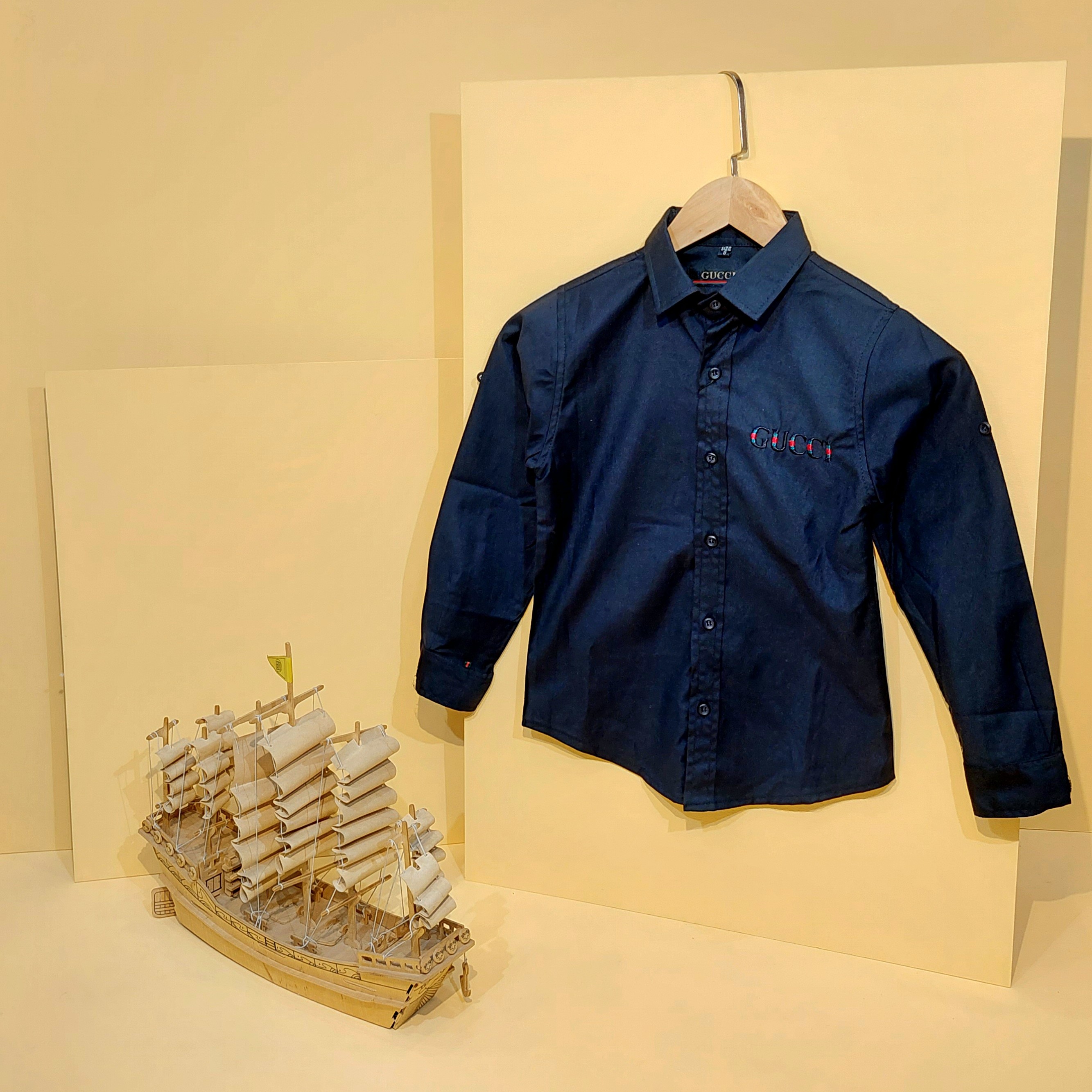 پیراهن مشکی بچگانه پسرانه سایز 50