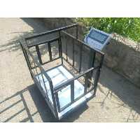 ترازو باسکول دامکش دو کاره 500 کیلویی کفه 55 در 80