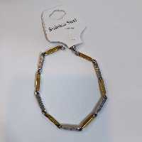 دستبند اسپرت مدل کبریتی طلایی نقره ای