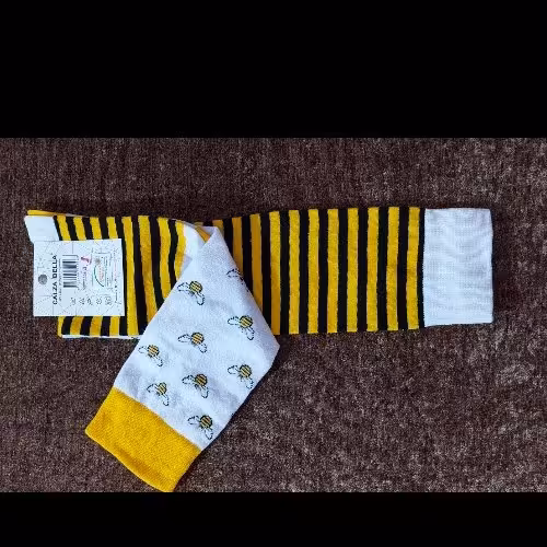 جوراب زنبوری تا به تا ساق بلند بالای زانو