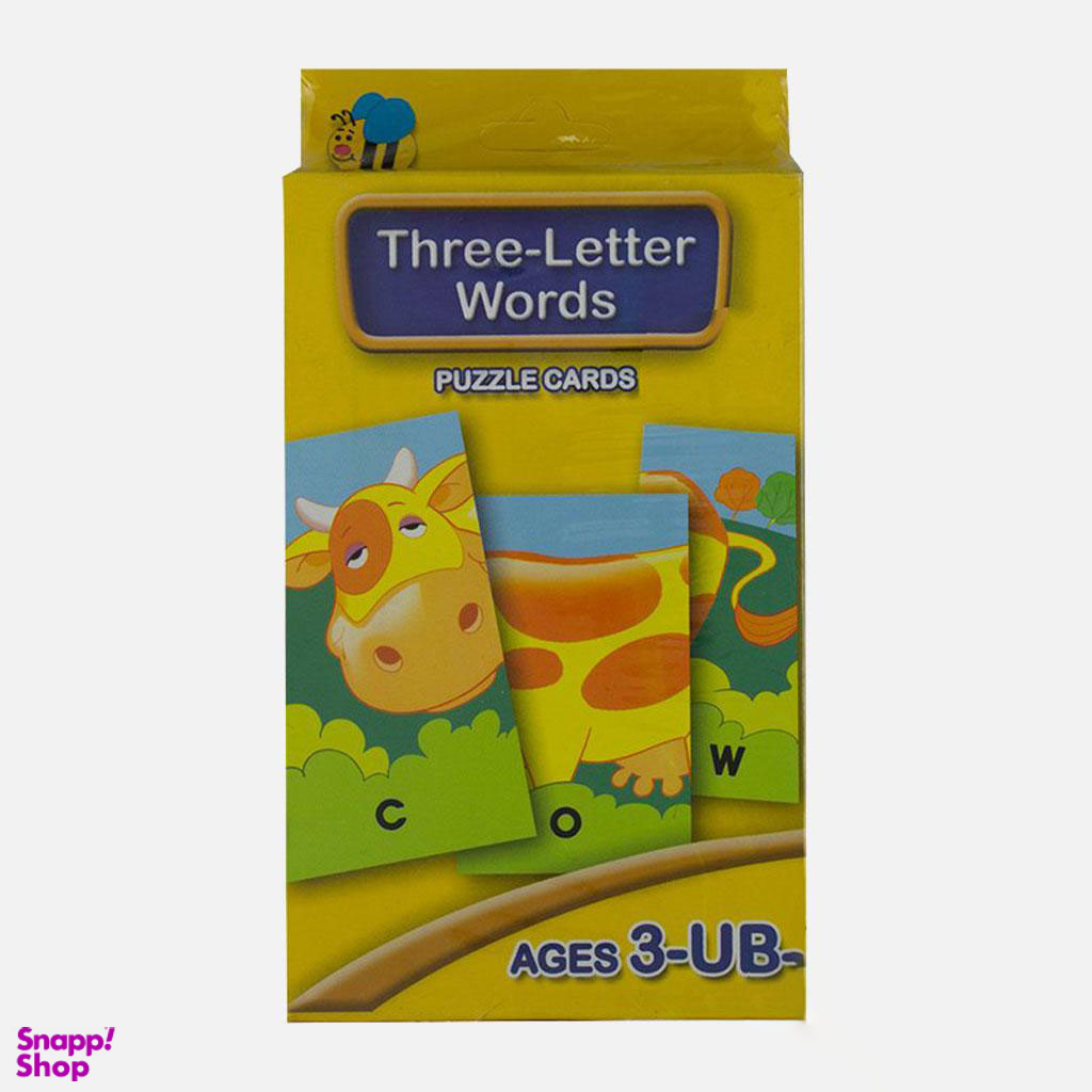 فلش کارت آموزش کلمات 3 حرفی انگلیسی انتشارات عسل نشر