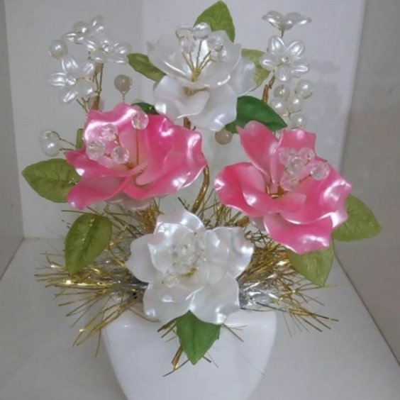 گلدان گل کریستال