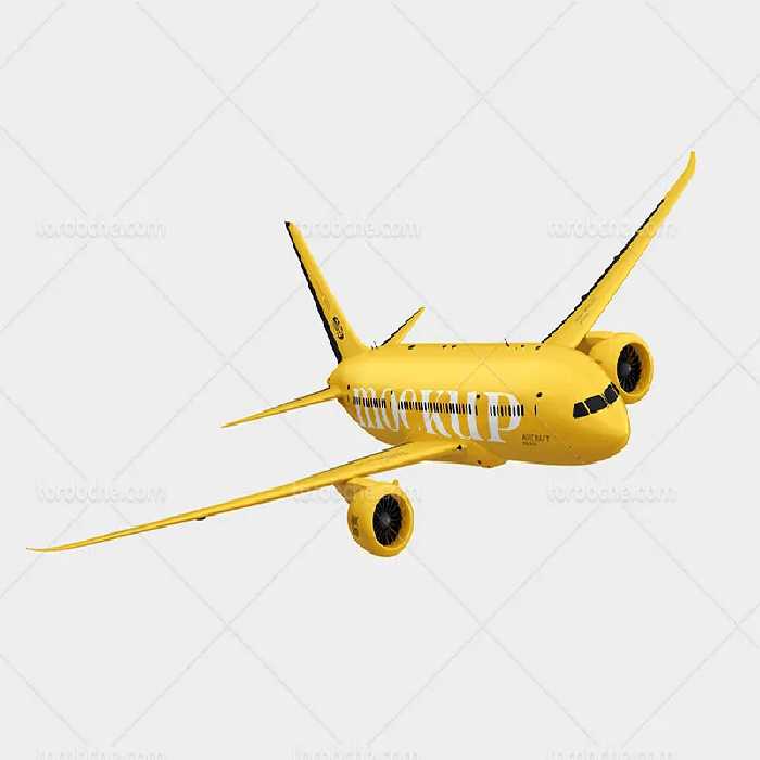 موکاپ هواپیما | گرافیک با طعم تربچه