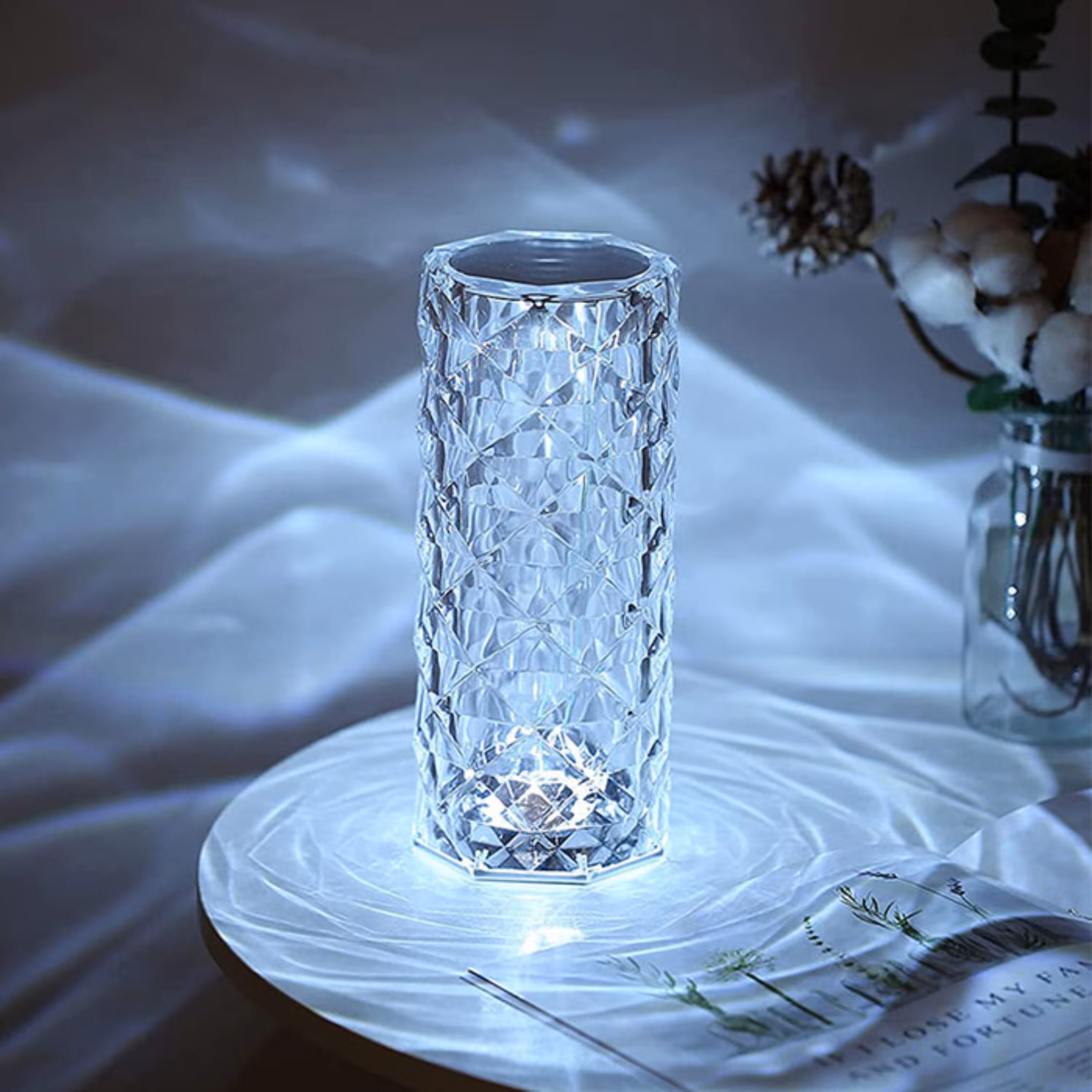 چراغ رومیزی LED کریستالی RGB Color