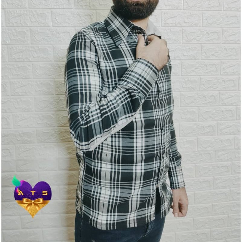 پیراهن مردانه چهارخونه کد 007