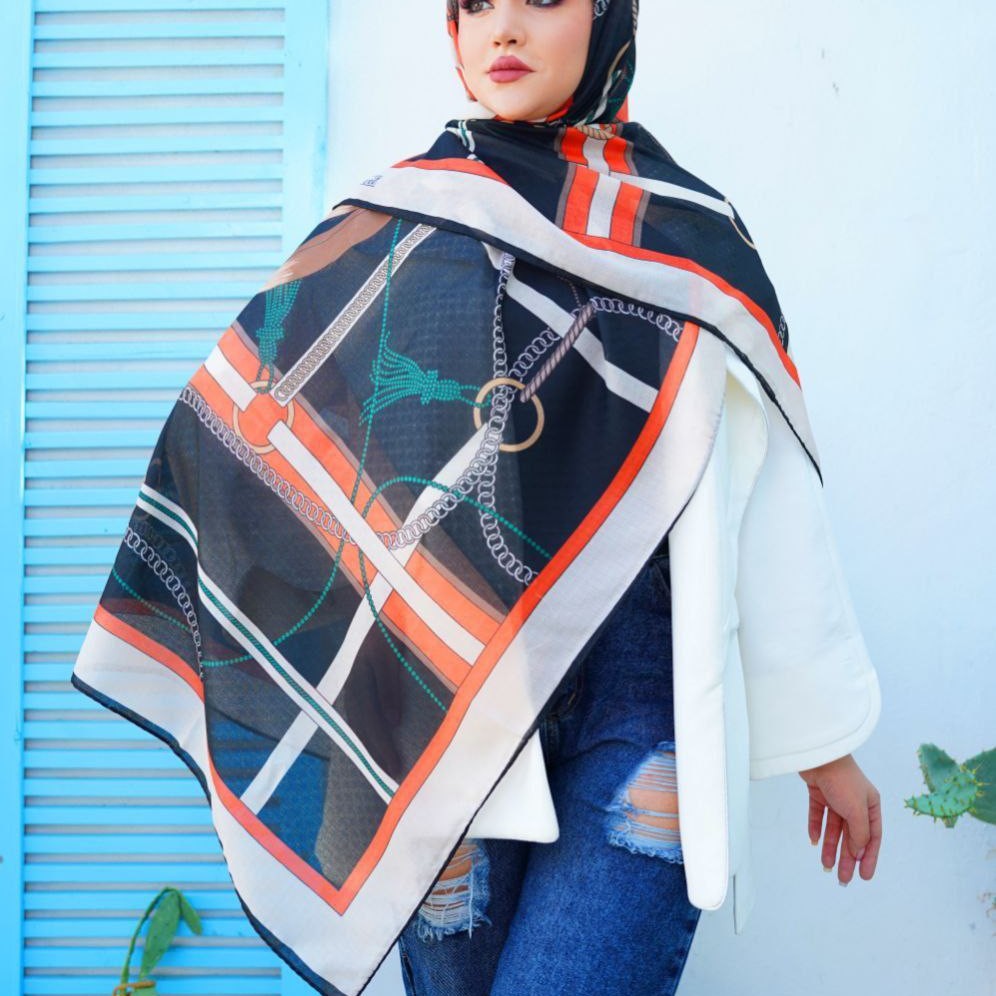 روسری سوپرنخ گارزا درجه یک مجلسی

