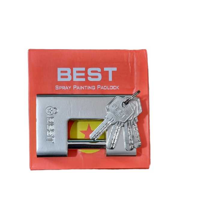 قفل کتابی 100 چکشی BEST رنگ NICKEL استیل