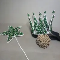 مینی تاج کشی گلابتون با چوبدستی ستاره