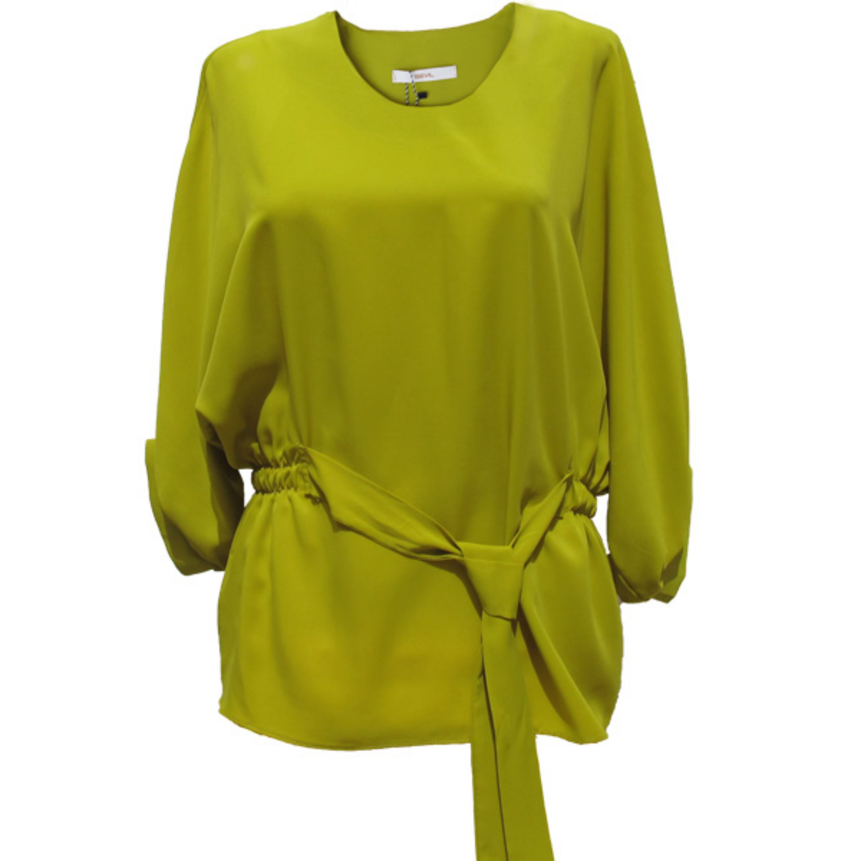 شومیز کمر کش کد 50078 سبز زیتونی (قواره بزرگ)