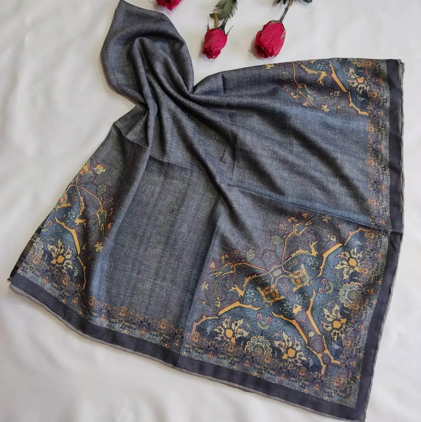 روسری وسط ساده نخ کریستال 