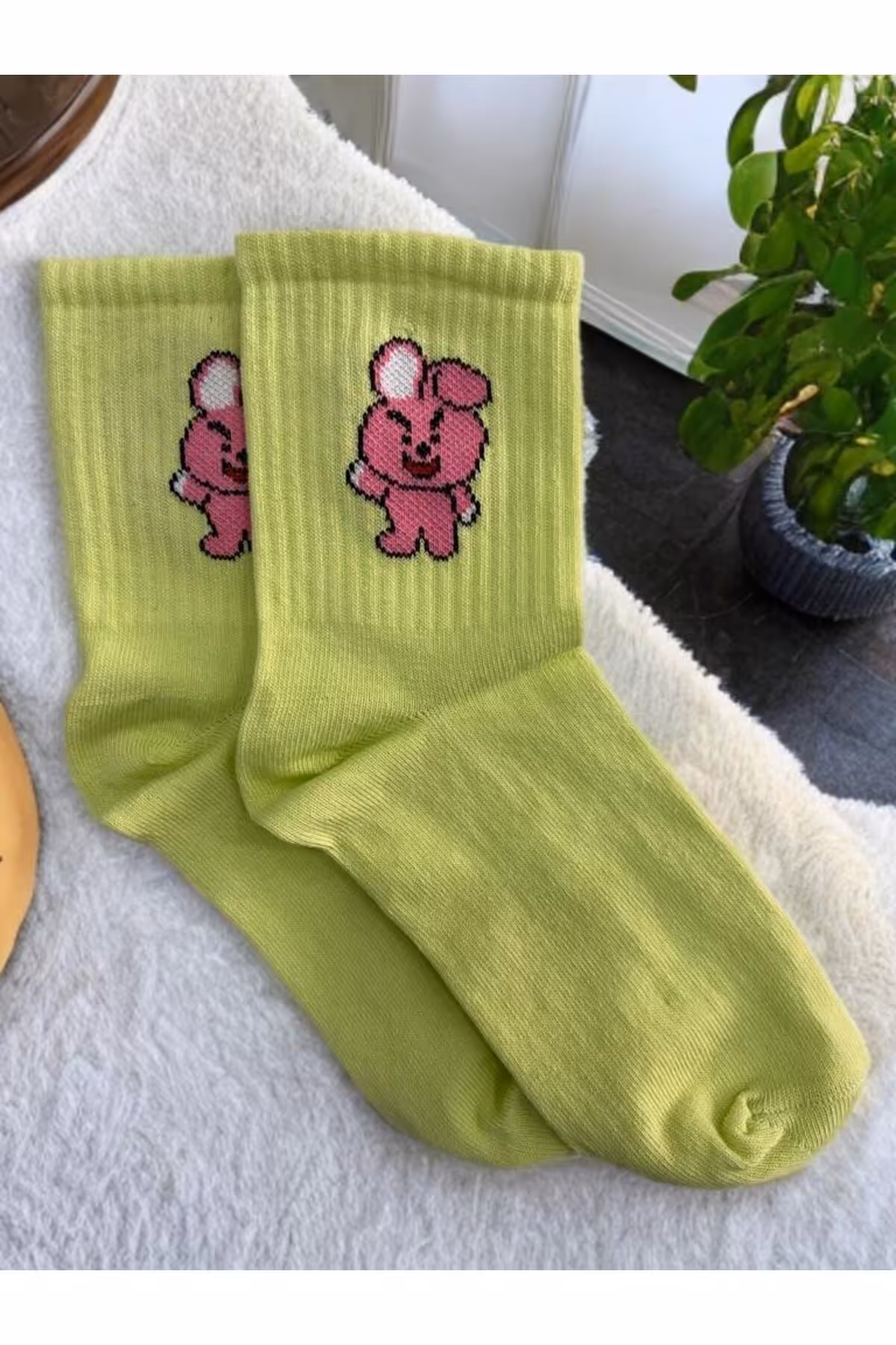 جوراب سبز مردانه و زنانه تنیس کالج الگوی 6 قطعه Forever