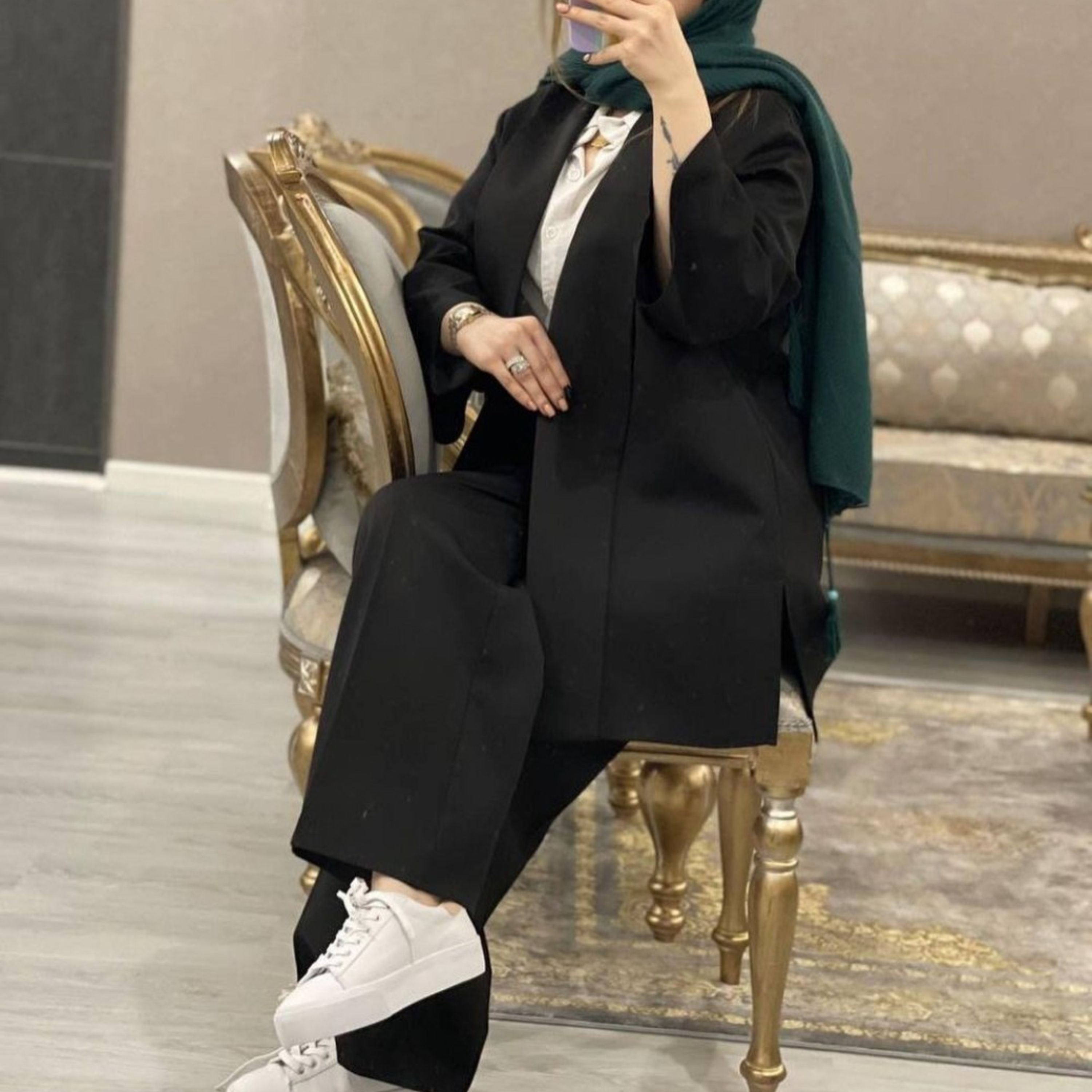 ست مانتو شلوار ترانه جنس میکرو اسکینی تابستانه