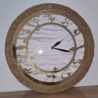 ساعت رزینی طرح سنگ مرمر