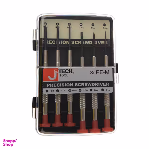 پیچ گوشتی ساعتی جتک مدل S2 PM_M مجموعه 6 عددی