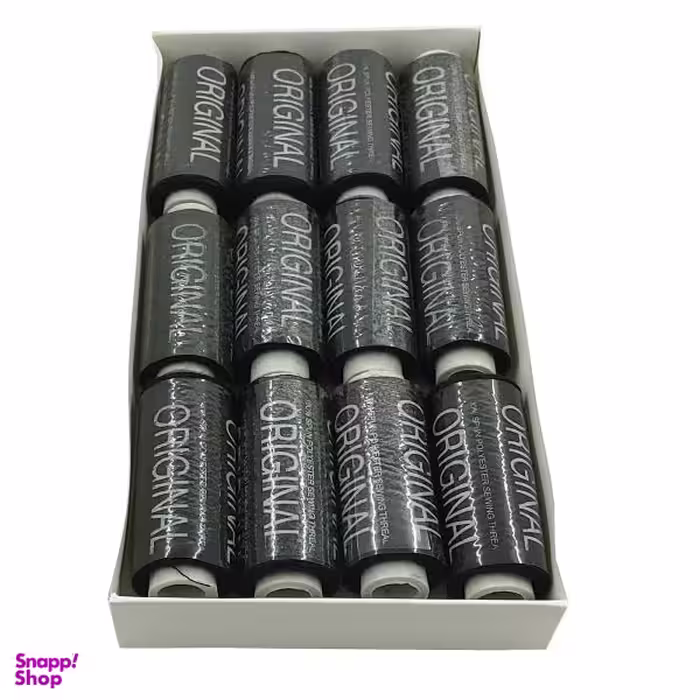 نخ خیاطی مدل BLK کد SHR-60 بسته 12 عددی