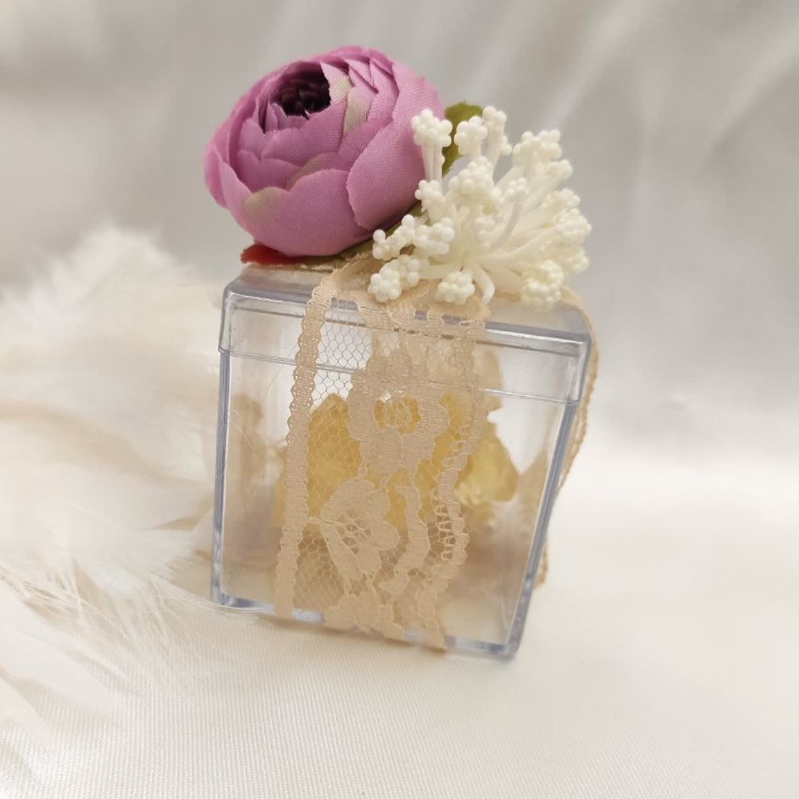 گیفت عروسی گیفت جعبه پلکسی و نبات