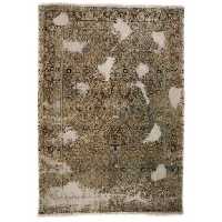 فرش دستبافت رنگ شده سه متری طرح وینتیج کد 141250