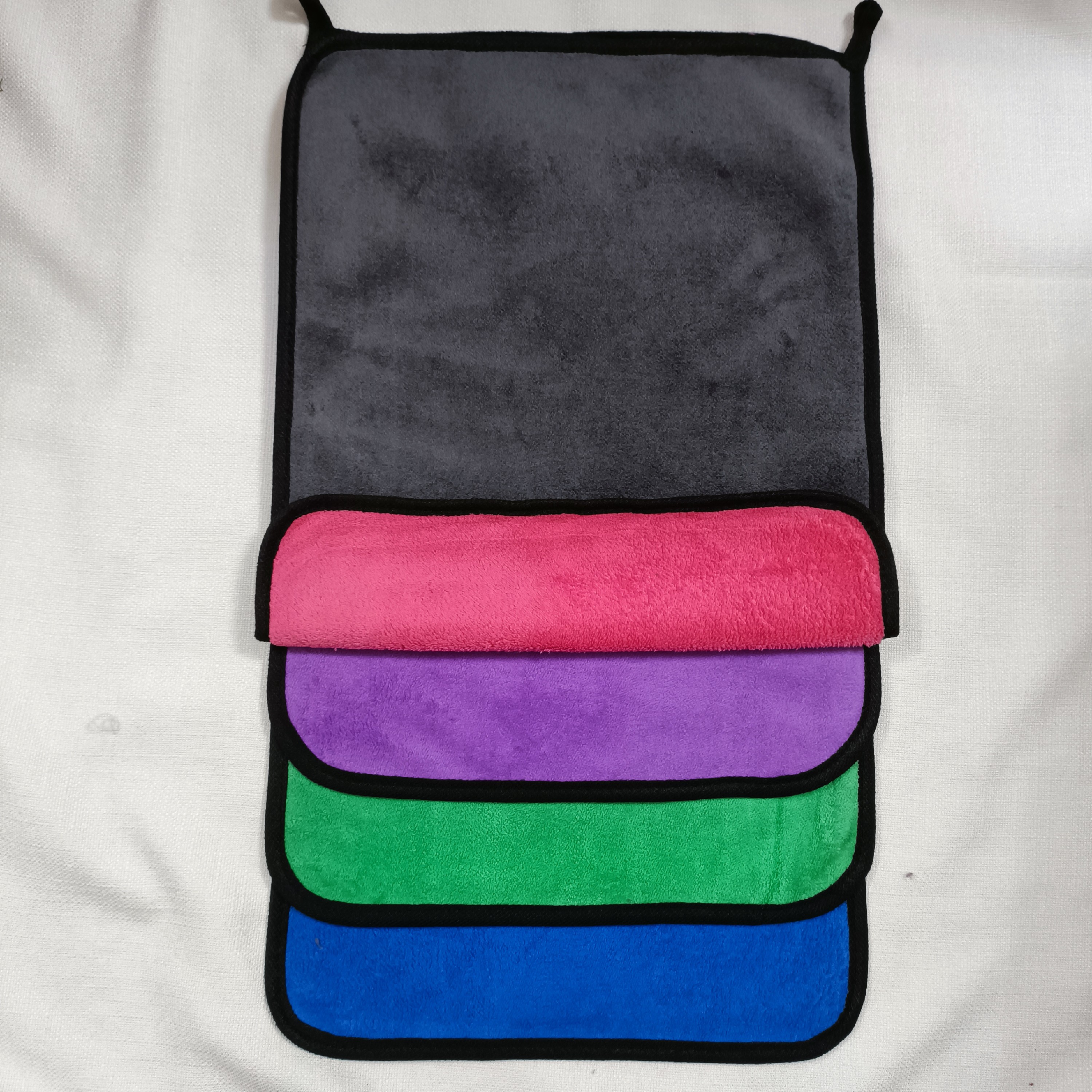 دستمال نظافت میکرو فایبر دورویه مدل 02 بسته 4 عددی