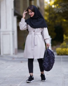 مانتو دانشجویی کتان مدل ترانه