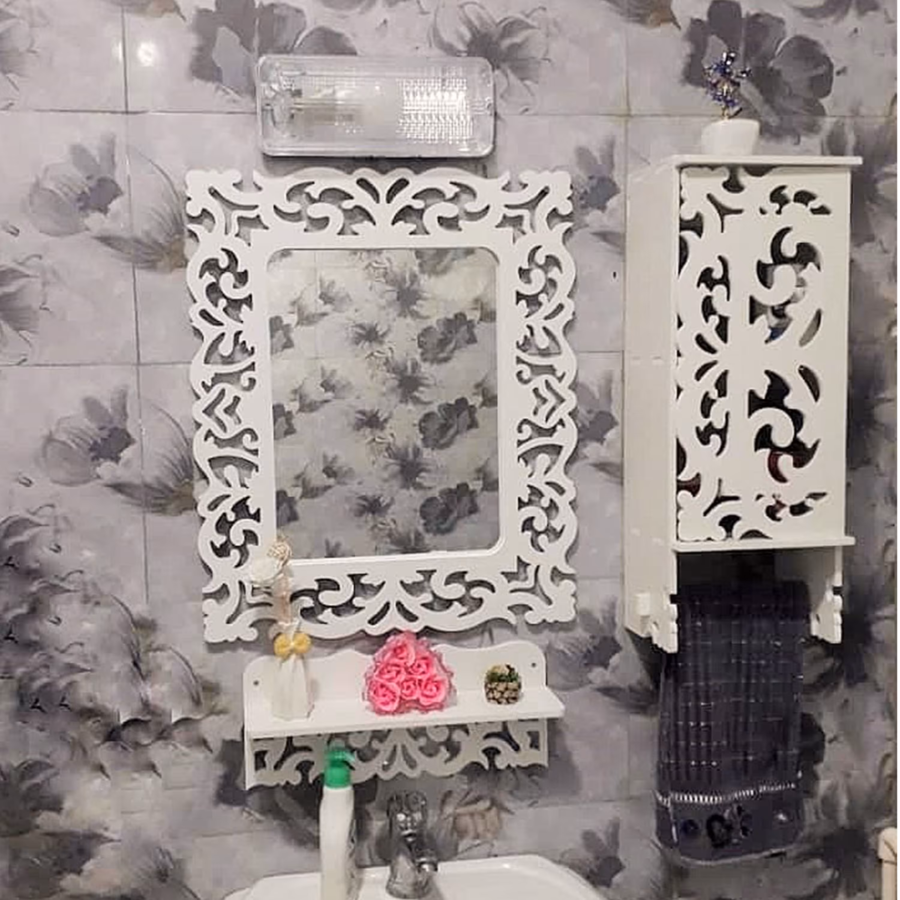 آینه باکس سرویس بهداشتی خونه خاص طرح شمشاد