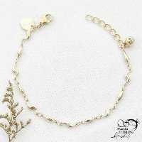 دستبند ژوپینگ طرح موجدار با کد 13367