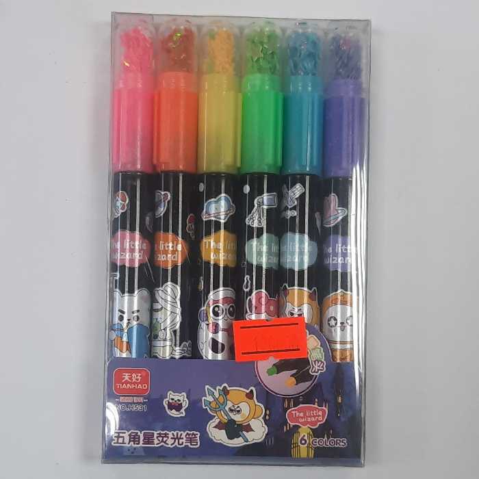 هایلایت 6 رنگ قلمی کهکشانی