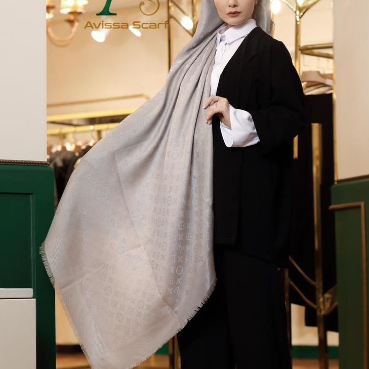 روسری کشمیر لمه دار lv 4