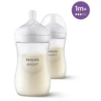 پک شیشه شیر دو عددی 260 میل مدل Natural Response اونت Avent