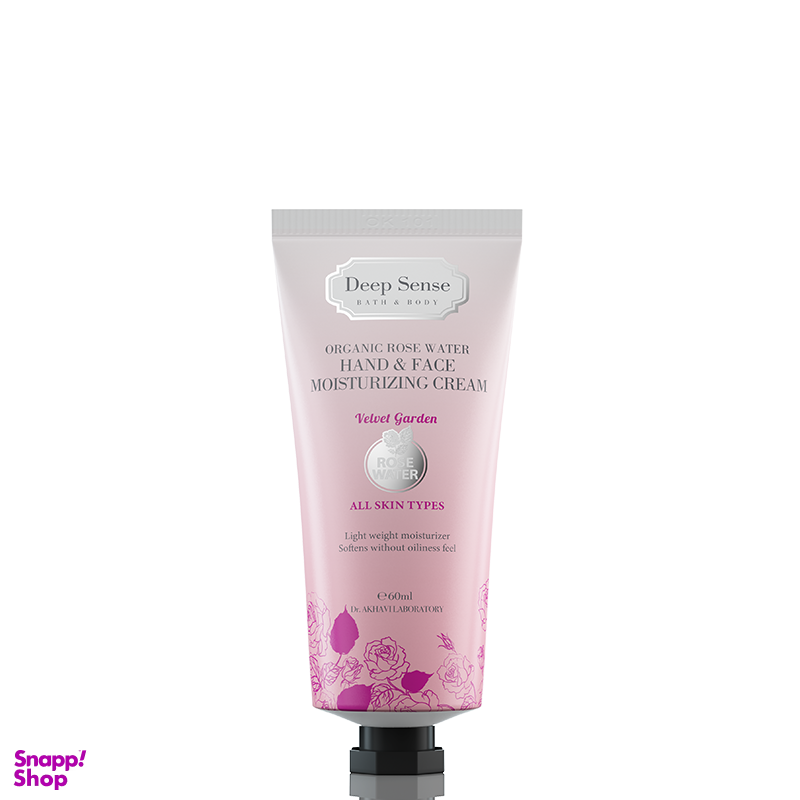 کرم مرطوب کننده دیپ سنس (Deep Sense) حاوی گلاب مناسب انواع پوست حجم 60 میلی لیتر