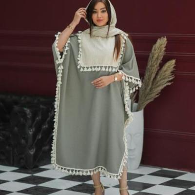 کفتان منگوله پوپلین قیطون دوزی درجه یک فریسایز 36تا 54